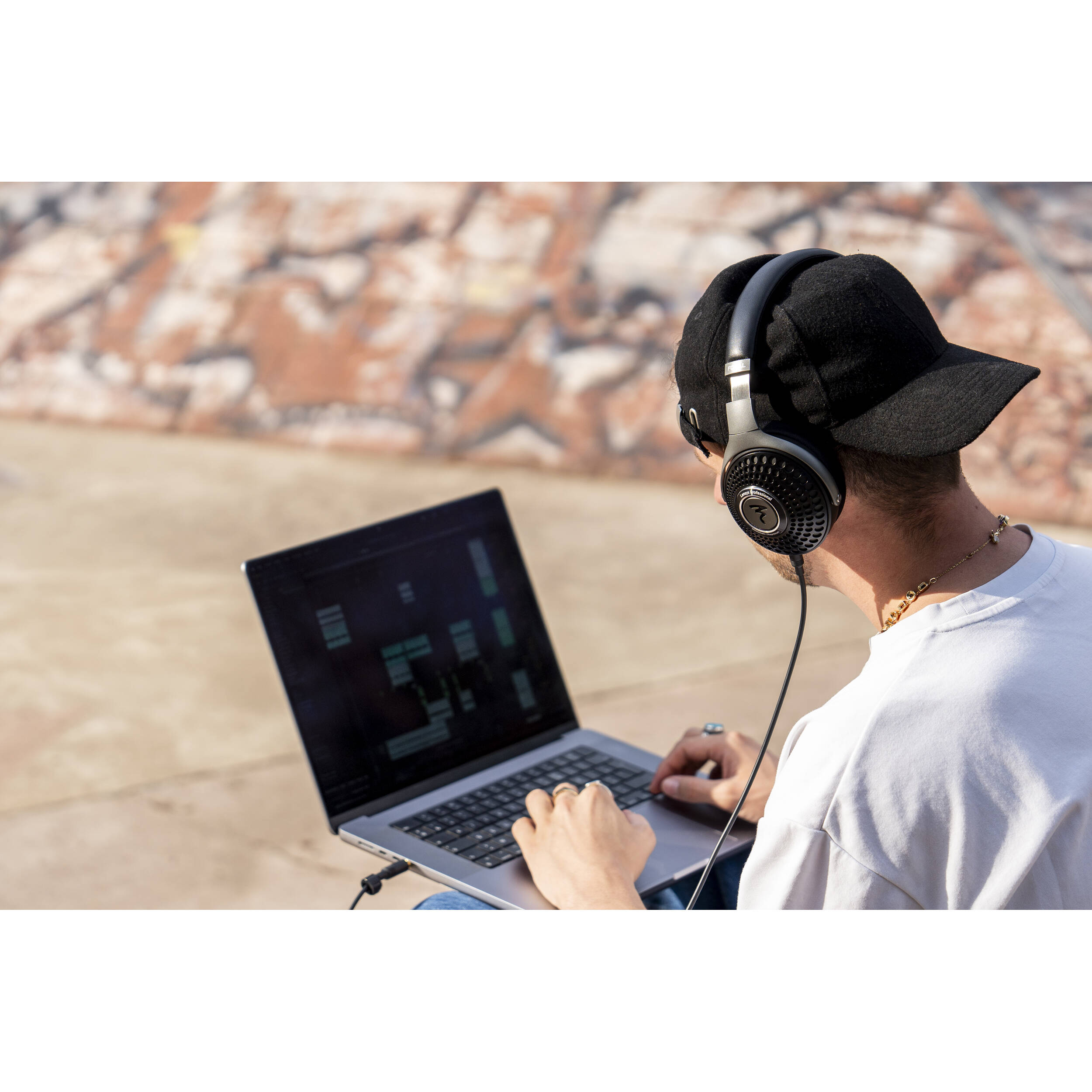 Focal Lensys Professional studio headphones with over-ear design and cushioned ear cups for accurate sound monitoring.