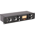 Warm Audio WA76-D signal processor unit with vintage-style controls and front panel in a professional studio setting