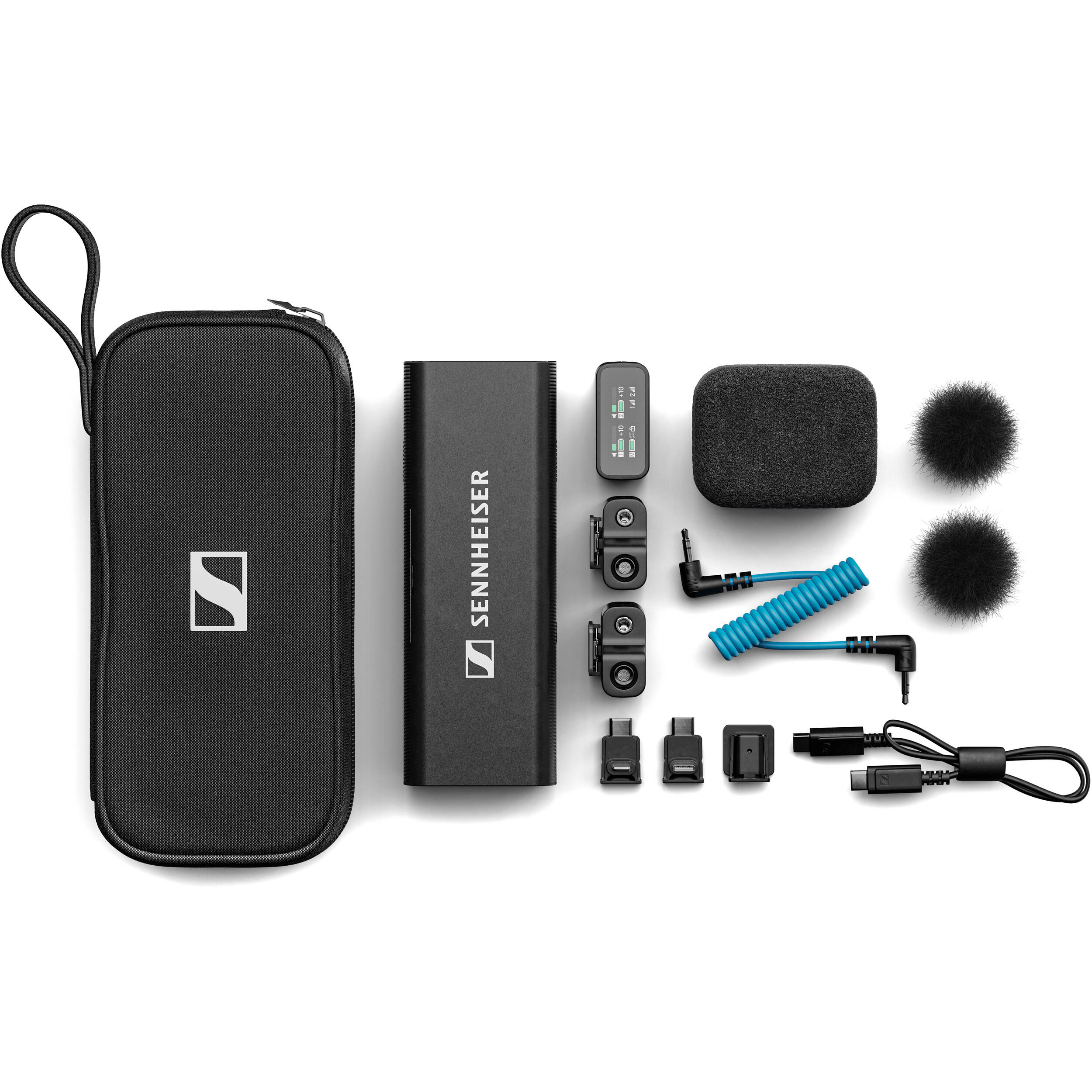 Sennheiser Profile Wireless Creator Microphone System with sleek transmitter and receiver, professional audio equipment for creators