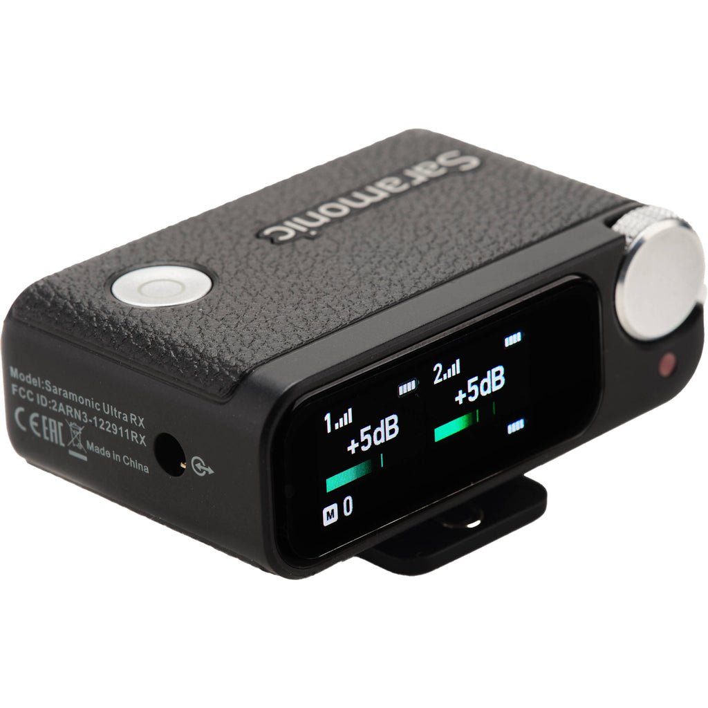 Saramonic Ultra creator wireless microphone system with Lavalier microphones, compact and portable for high-quality audio recording.