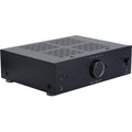 Onkyo Icon A-50 stereo amplifier with sleek black design and control knobs, showcasing high-quality audio equipment.