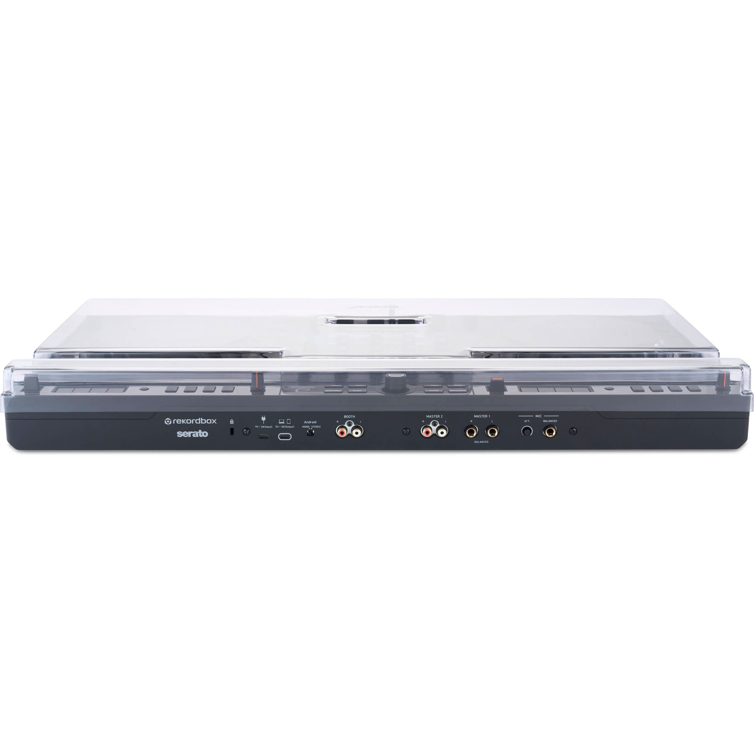 Decksaver AlphaTheta DDJ-GRV6 DJ cover showing a sleek, durable plastic design fitting the Pioneer DDJ-GRV6 controller.