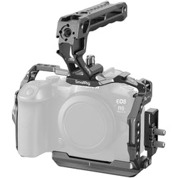 SmallRig cage kit for Canon EOS R6 Mark II with mounting points and protective frame, designed for camera support and rigging.