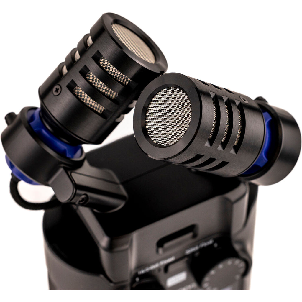 Zoom H5 digital recorder with microphones and controls, handheld portable audio recording device from Zoom.