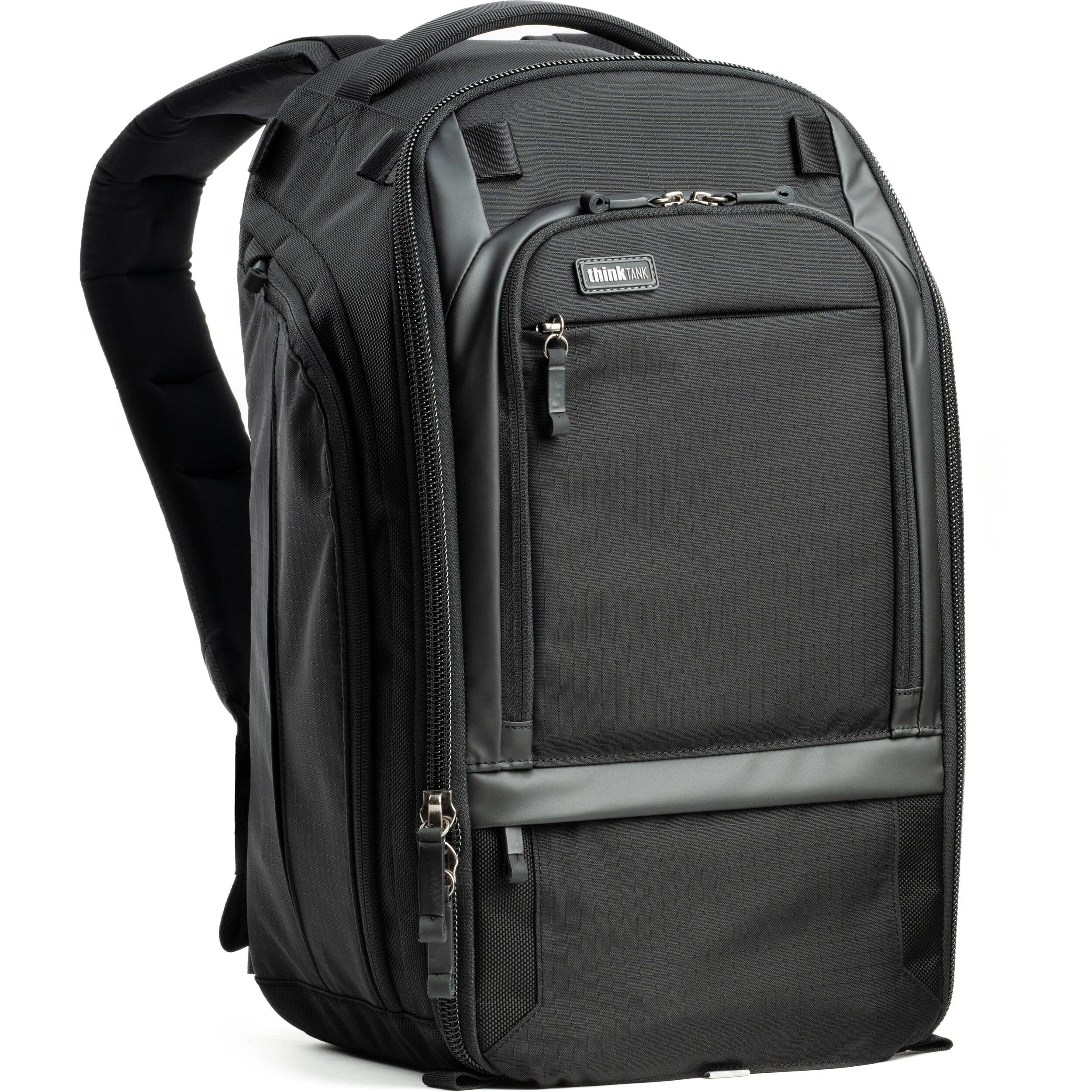 Think Tank Walker Pro Series backpack with video equipment storage and padded compartments for professional camera gear.