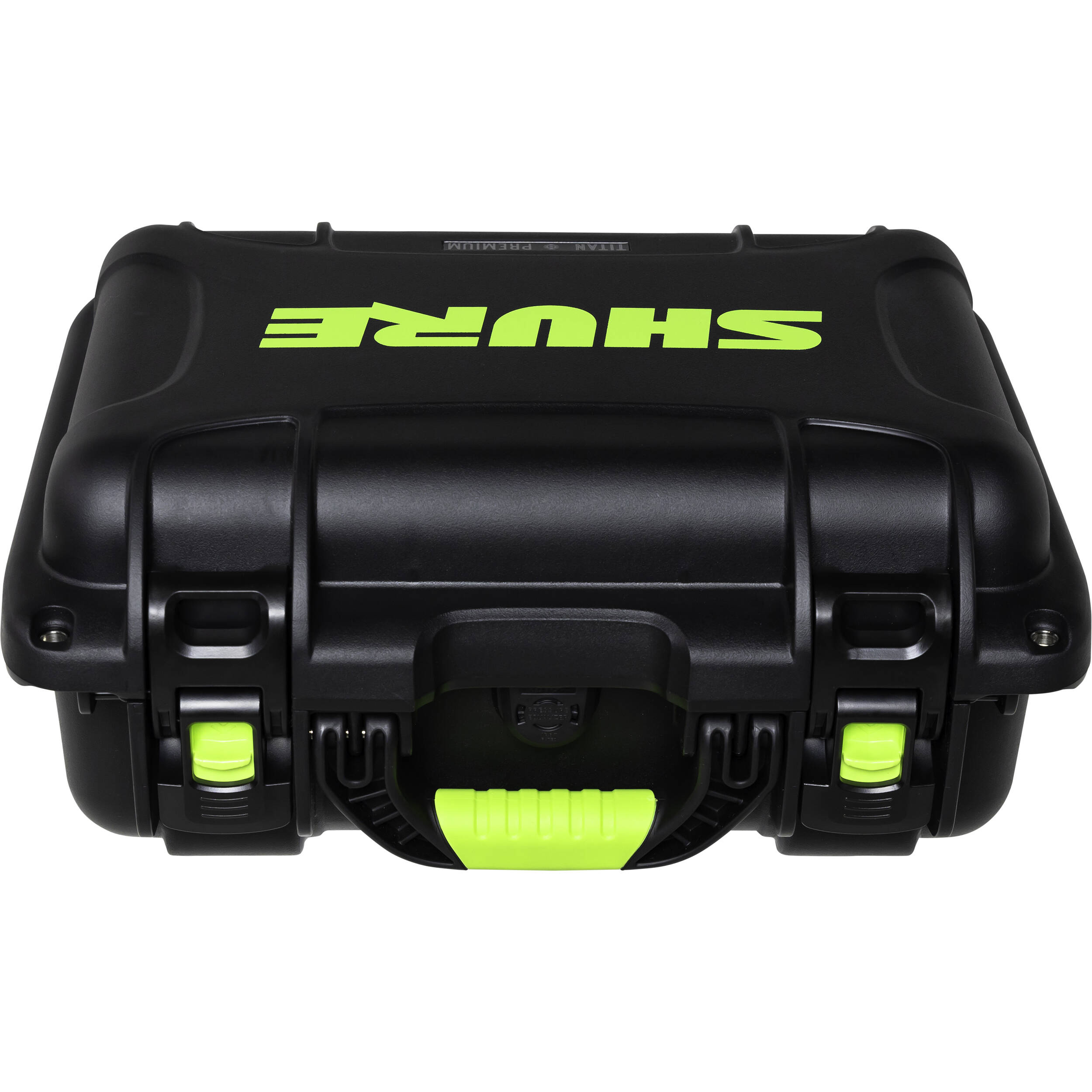 Shure SH-SM7-WP microphone case in black, designed for Shure SM7B microphone, featuring durable protective material and secure zipper closure.