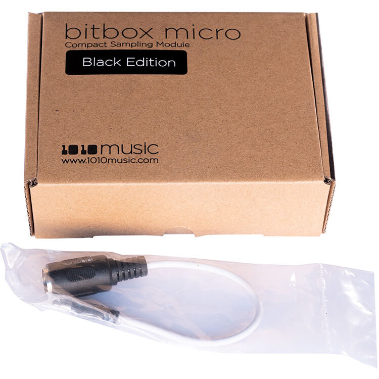 1010music Bitbox Micro semi-modular synthesizer with colorful knobs and interface, compact electronic music production device.