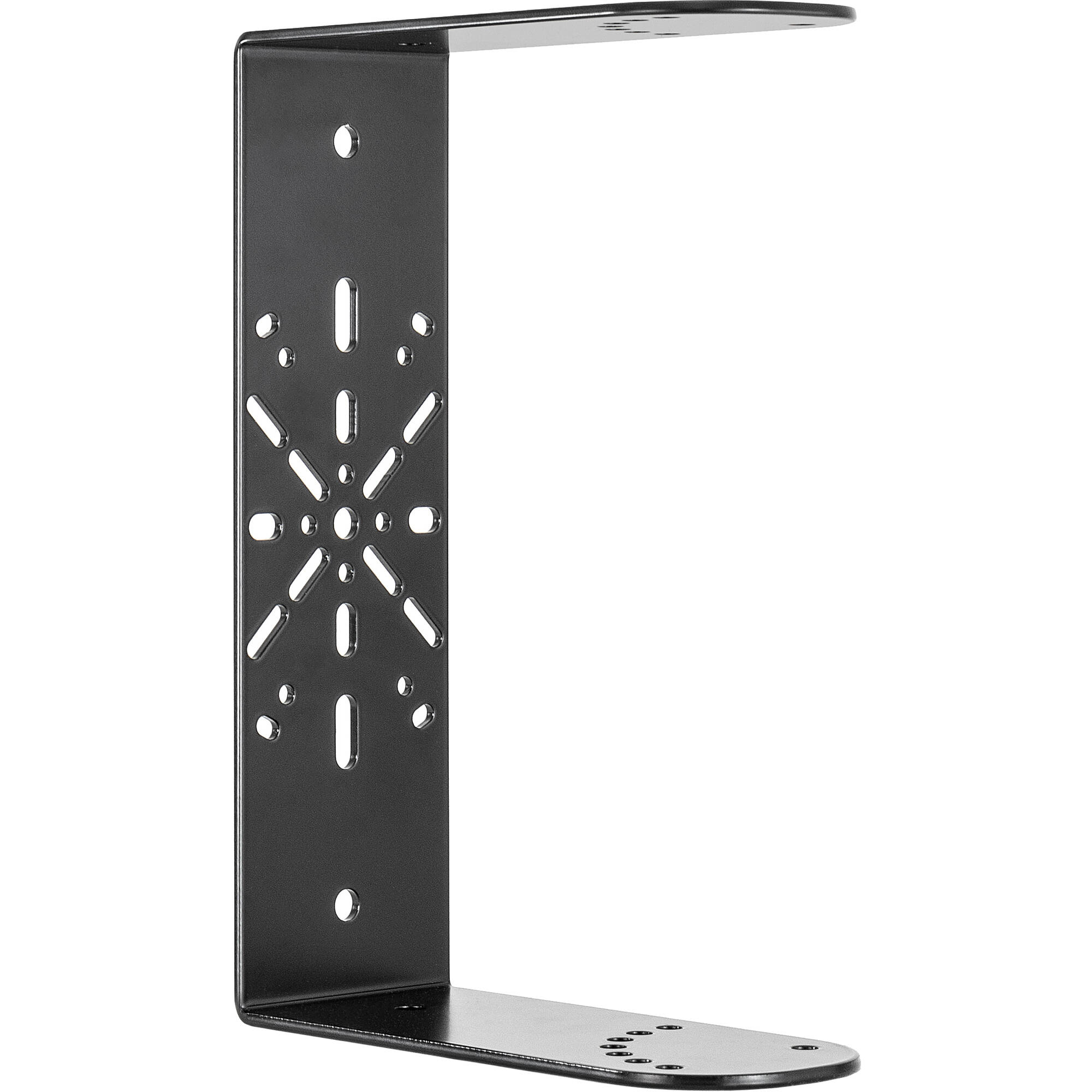 IK Multimedia iLoud Precision 5 MK2 studio monitor stands with mounting brackets for secure speaker positioning.