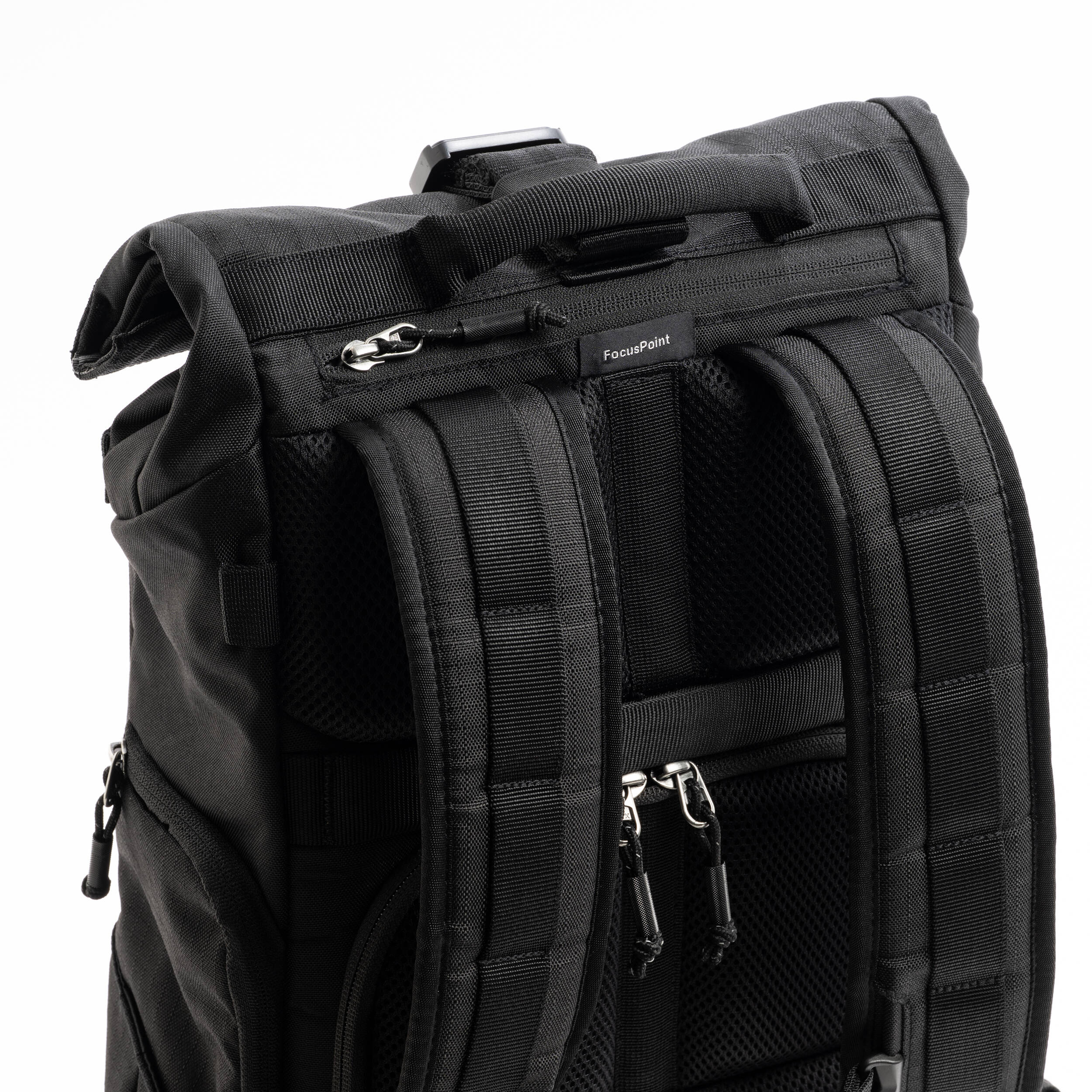 Think Tank FocusPoint RollTop video equipment bag with adjustable straps and durable design for professional gear storage