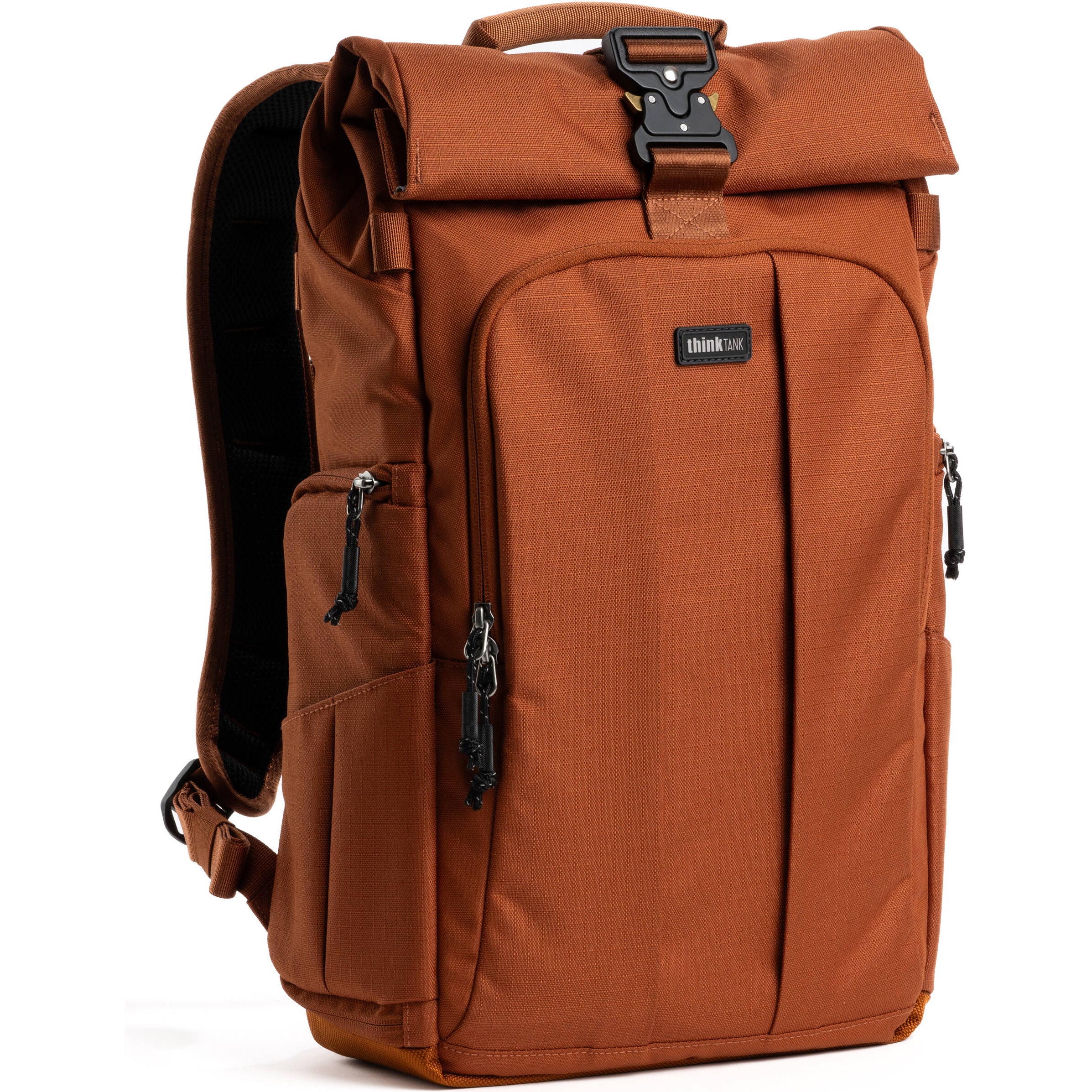 Think Tank FocusPoint RollTop video equipment bag with padded compartments and durable roll-top design for secure gear storage.