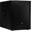 Presonus Air XD Sub 15 active subwoofer with a black enclosure and control knobs on the back for bass enhancement.