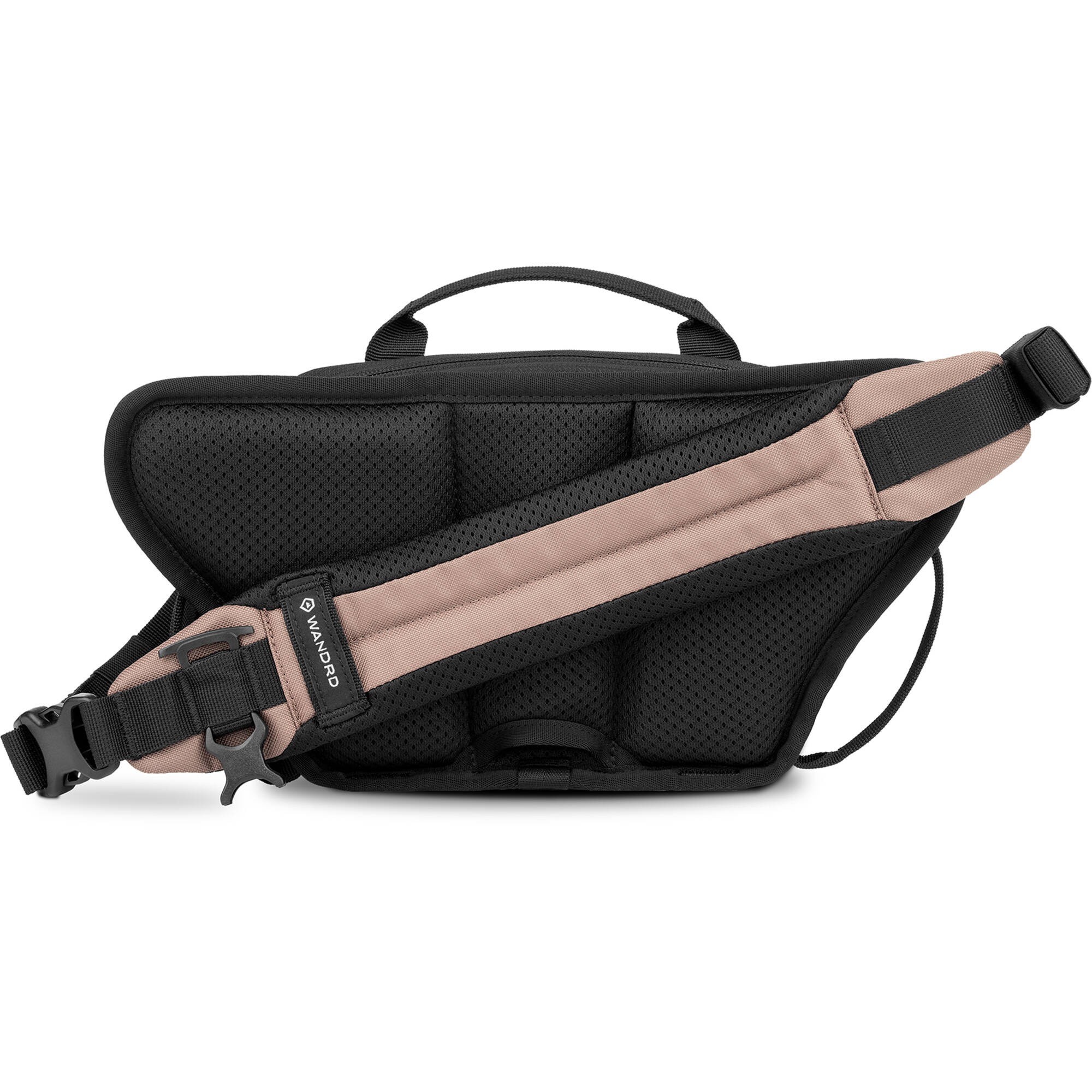 Wandrd Rogue Sling video equipment bag with adjustable strap and multiple compartments for cameras and accessories.