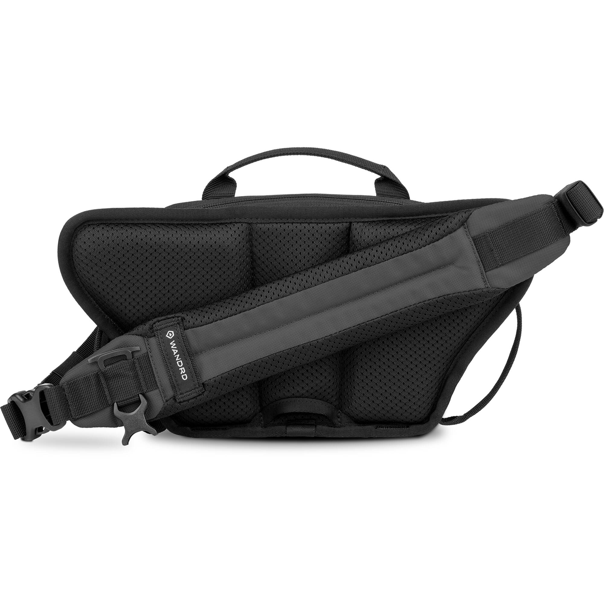 Wandrd Rogue Sling bag designed for video equipment, featuring durable fabric, adjustable strap, and multiple compartments for gear storage.