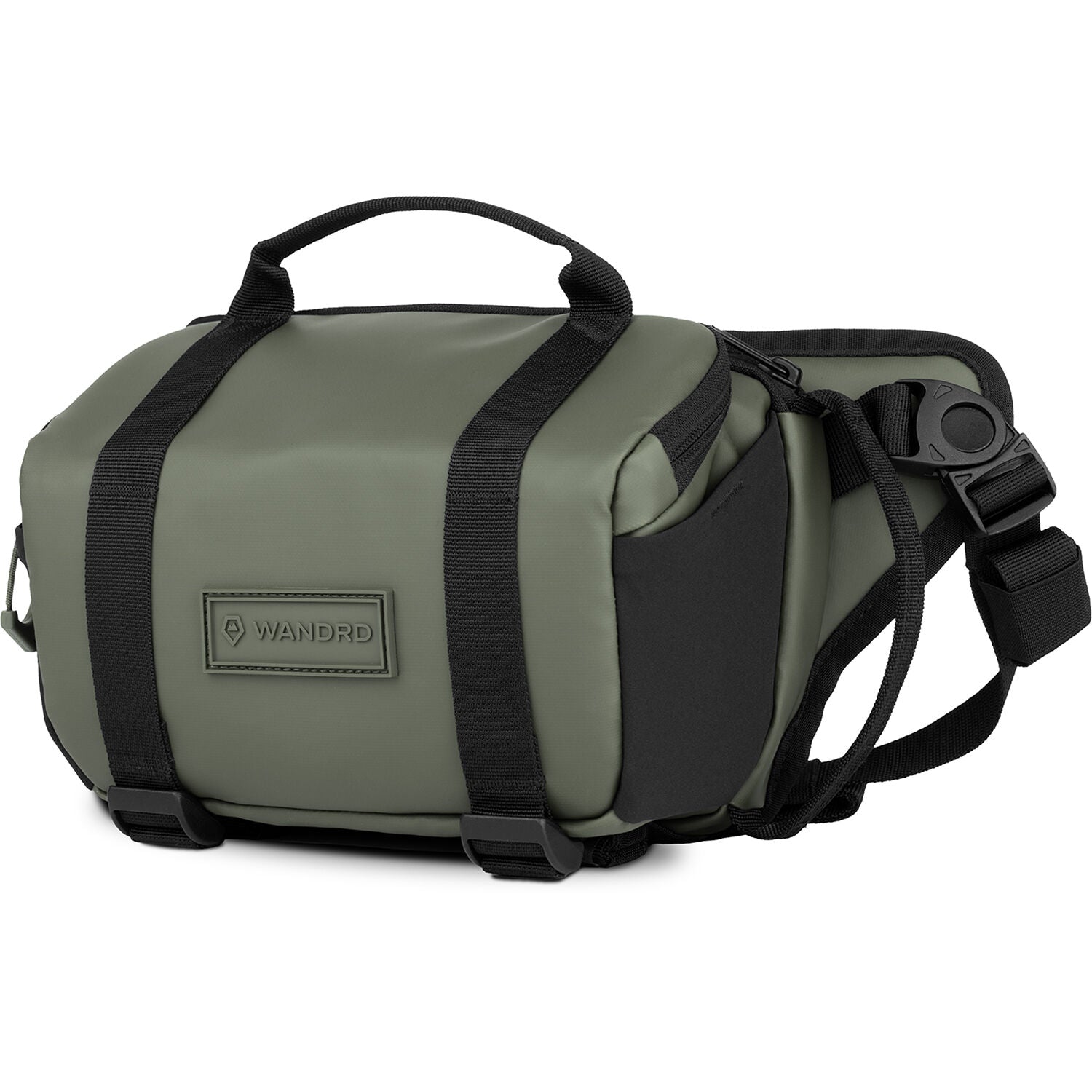 Wandrd Rogue Sling video equipment bag with adjustable strap and multiple compartments for camera gear and accessories.