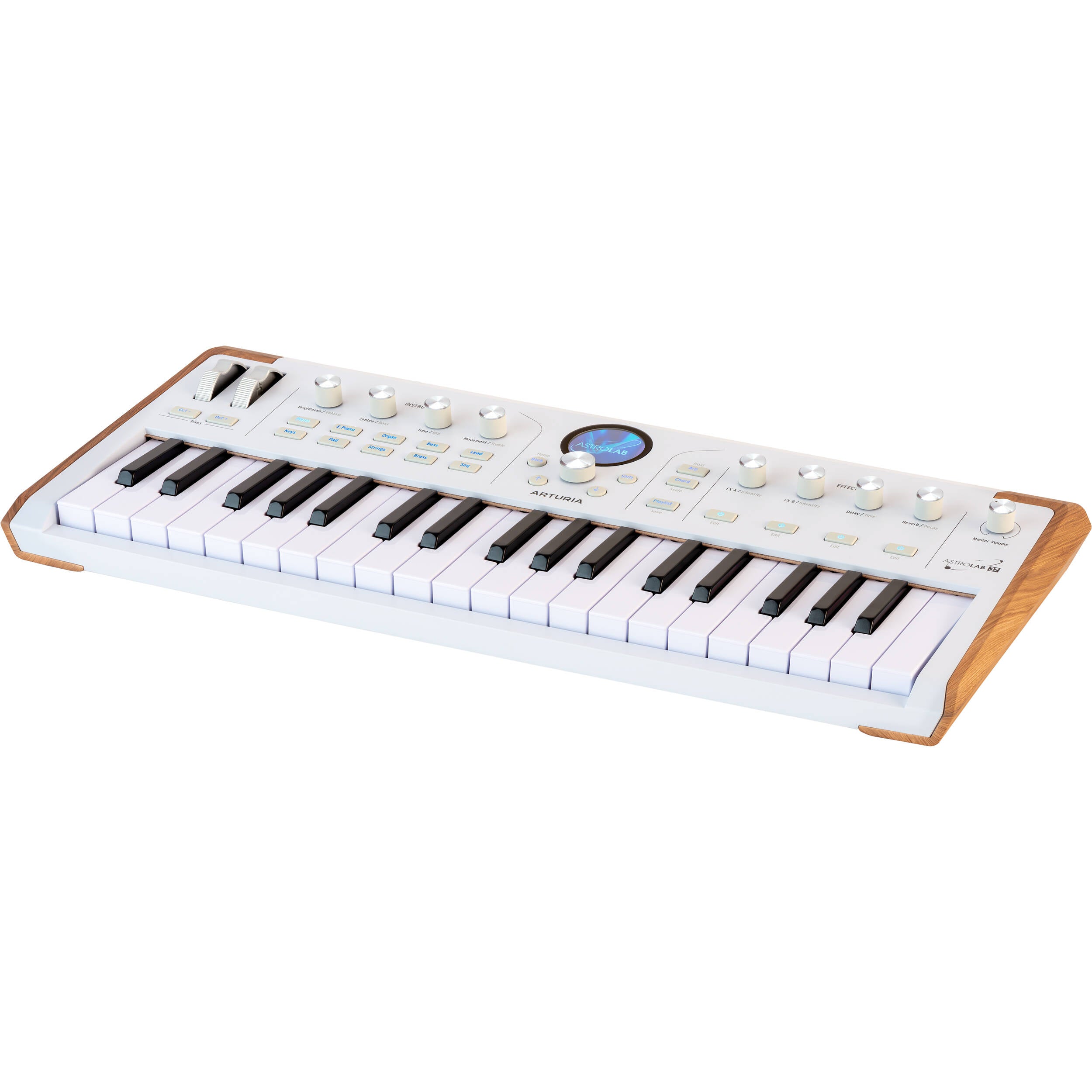 Arturia AstroLab 37 performance keyboard with 37 keys, compact design, and integrated control features for music production.