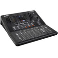 Alto Professional TMD16 digital mixer with multiple input channels, knobs, and controls for audio mixing.