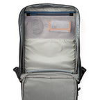 Think Tank Shape Shifter video equipment bag with adjustable compartments and padded interior for camera gear storage.