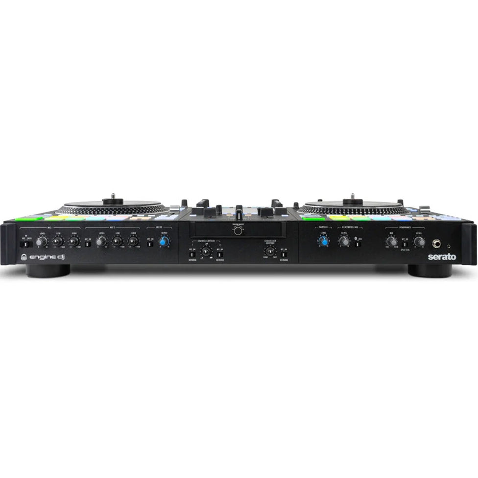 Rane System One DJ controller with professional layout, jog wheels, and control knobs for mixing and DJing performances