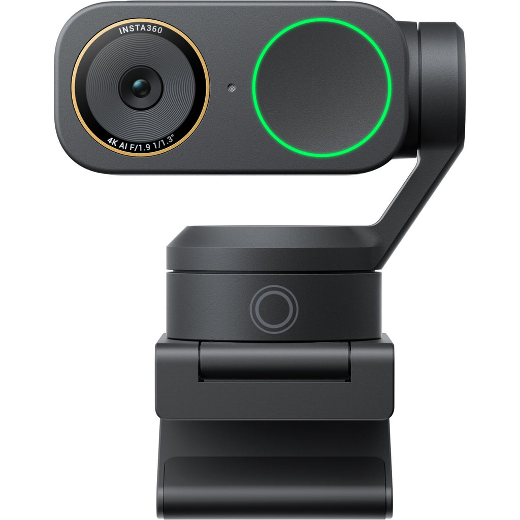 Insta360 Link 2 Pro video conferencing camera with adjustable lens and sleek design, ideal for professional online meetings.