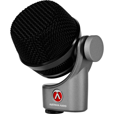 Austrian Audio OC-B6 condenser microphone with black body and grille, designed for professional studio recording and vocals.
