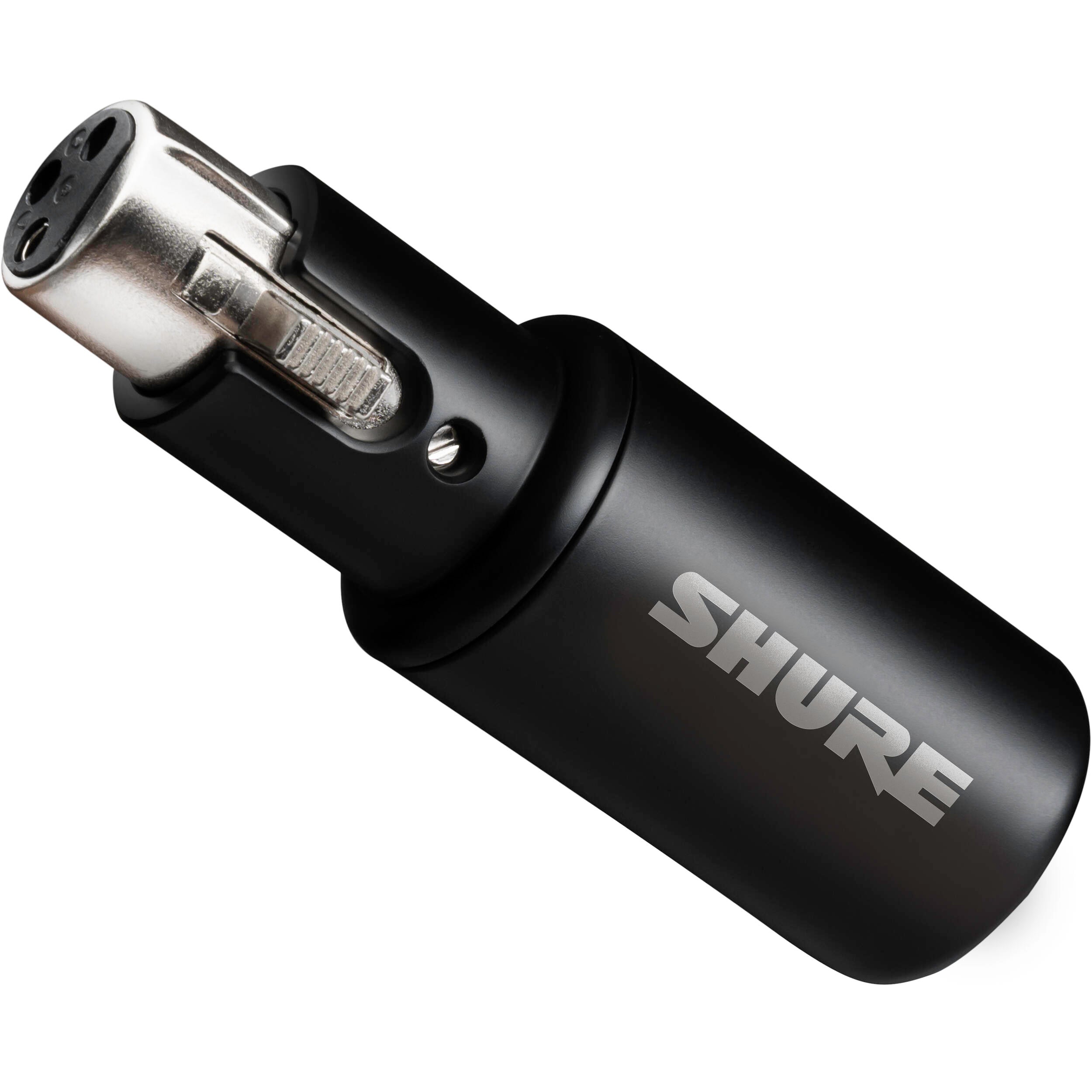 Shure MVX2U Gen 2 USB audio interface with XLR input and USB connection for high-quality audio recording.