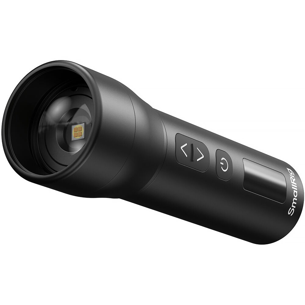 SmallRig RF 05B portable bi-color LED video light with adjustable brightness and color temperature for filmmaking.