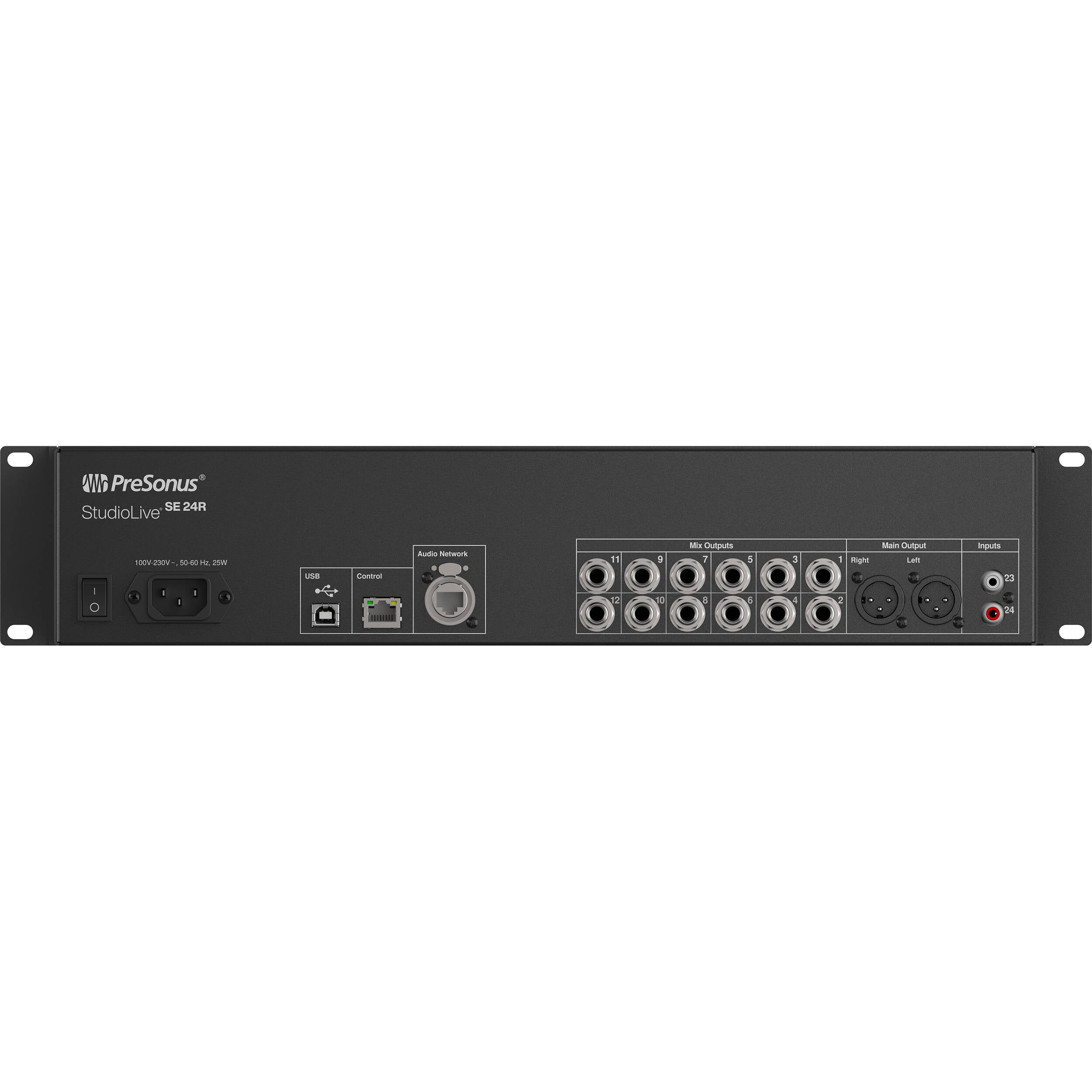 PreSonus StudioLive Series III SE 24R digital mixer with multiple control knobs and input channels for live sound and recording.