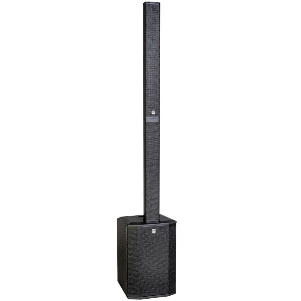 HK Audio POLAR 10 MK2 active column speaker with sleek black design and multiple speaker modules for professional sound.