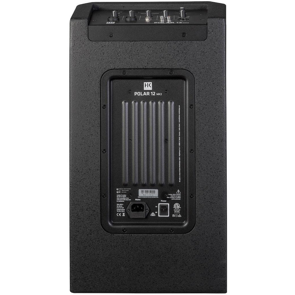 HK Audio POLAR 12 MK2 active column speaker with multiple speaker modules and sleek black design.