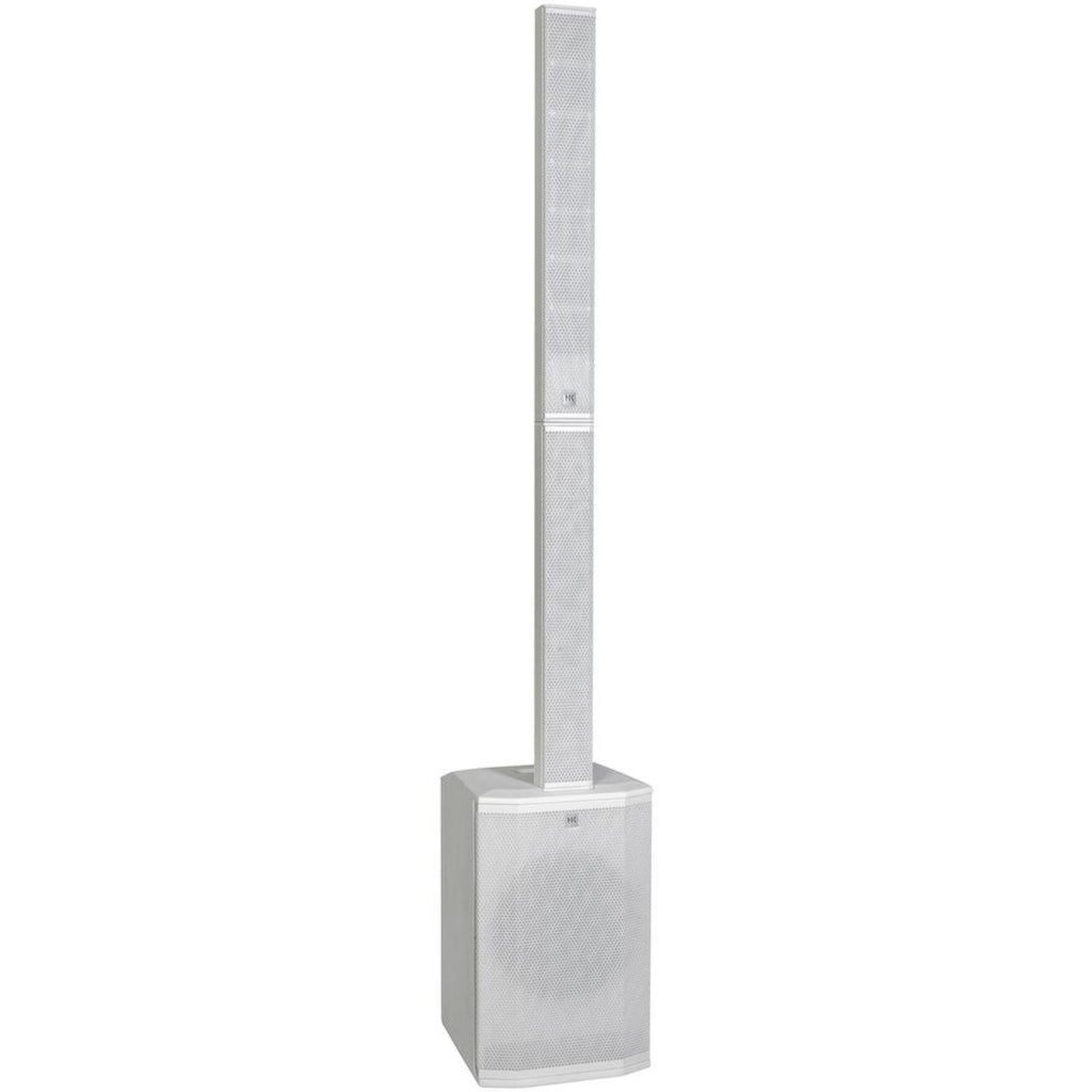 HK Audio POLAR 12 MK2 active column speaker with sleek black design and multiple speaker drivers for professional sound.