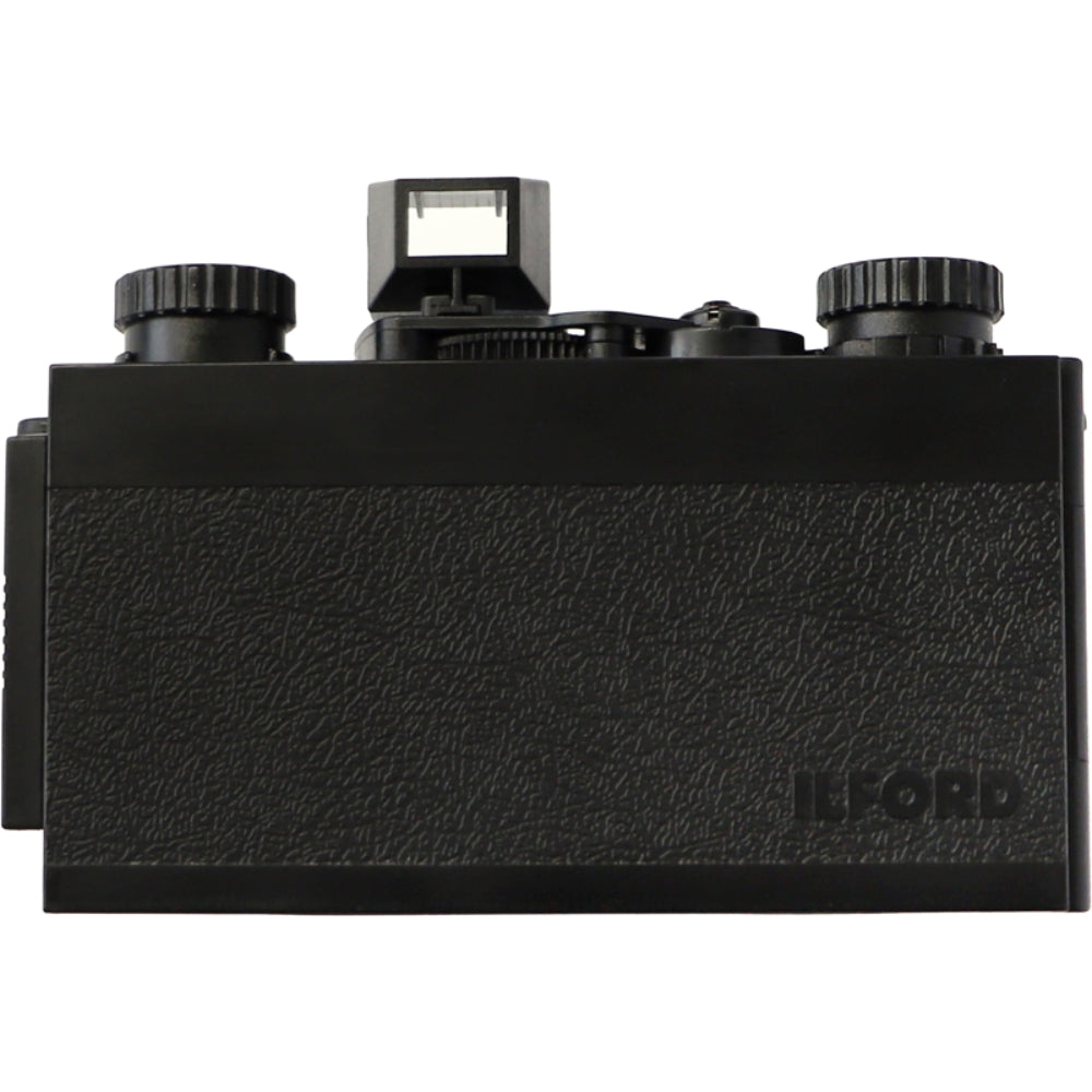Ilford Pixie 35-II compact instant camera with colorful design and lens, ready for instant photography.