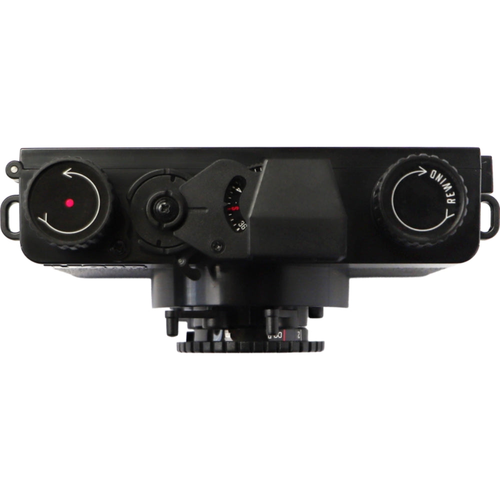 Ilford Pixie 35-II compact instant camera with black body and lens, designed for easy instant photography.