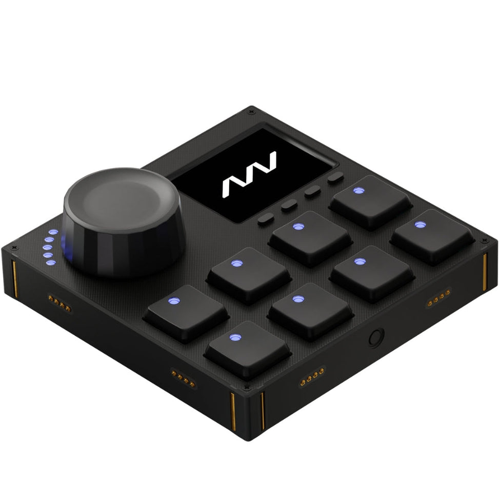 Intech Studio VSN1 Series 3 MIDI controller with knobs and buttons, designed for music production and live performance.