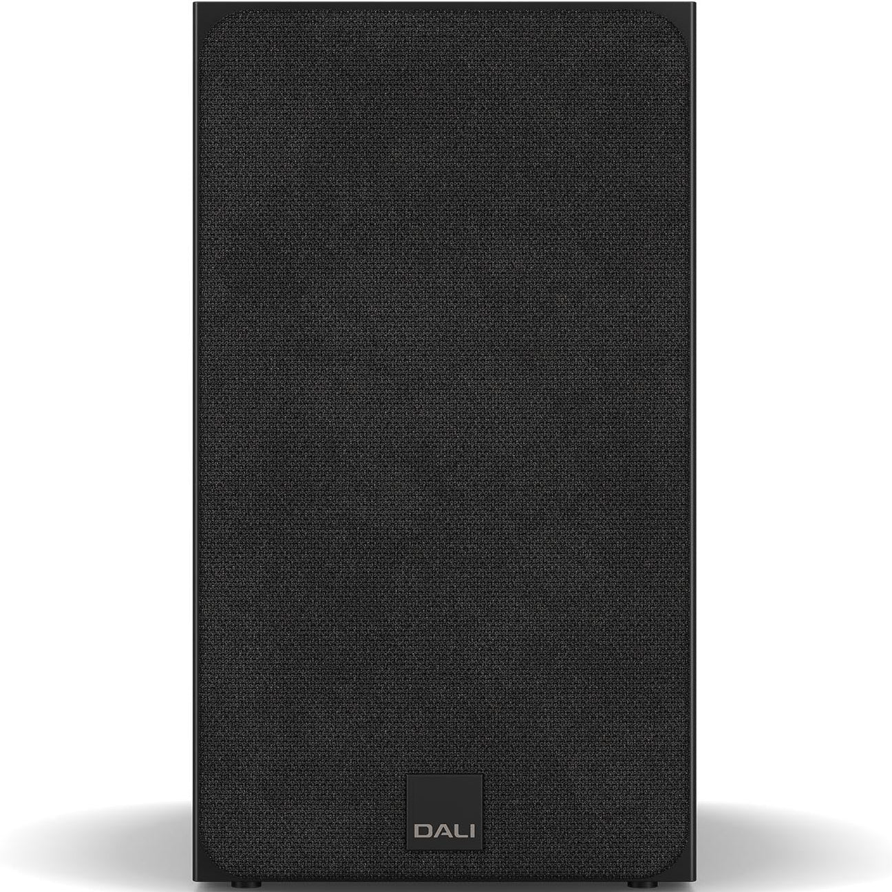DALI Sonik 3 passive bookshelf speakers with sleek black cabinets and detailed driver components.