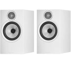 Bowers & Wilkins 606 S3 passive bookshelf speakers with black finish and drivers, designed for high-quality home audio.
