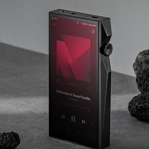 Astell&Kern A&ultima SP4000 portable music player with a sleek black design and high-resolution display screen.