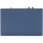 iFi Audio ZEN Air Blue 2 Bluetooth and Wi-Fi audio receiver with sleek black design and control buttons, connected to audio equipment.