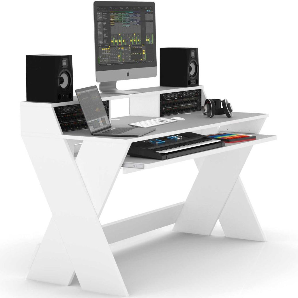 Studio furniture Glorious Sound Desk Pro by Glorious, showing sleek design and spacious workspace for music production.