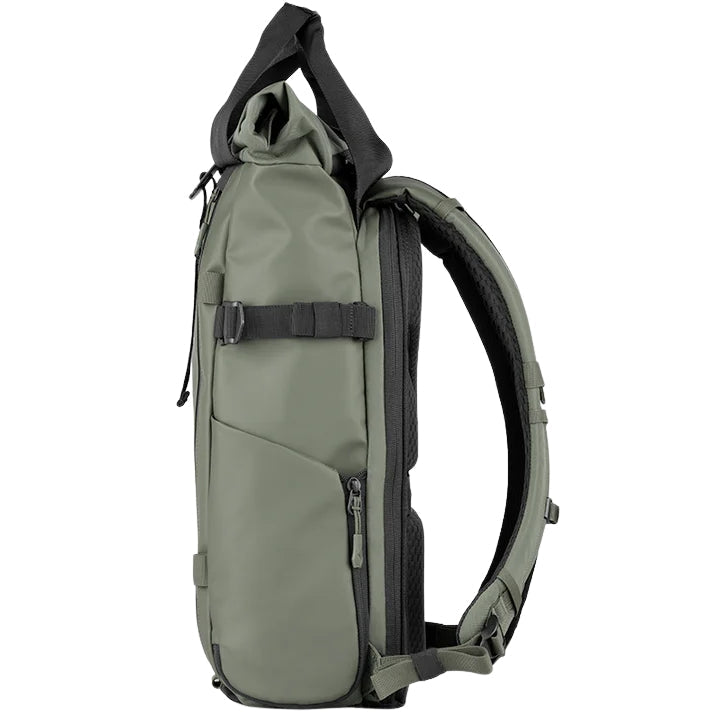Wandrd Prvke bag for video equipment, showing durable black camera and accessory storage with multiple compartments.