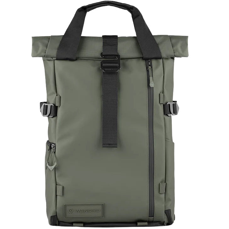 Wandrd Prvke video equipment bag with multiple compartments and padded interior for DSLR cameras and accessories.