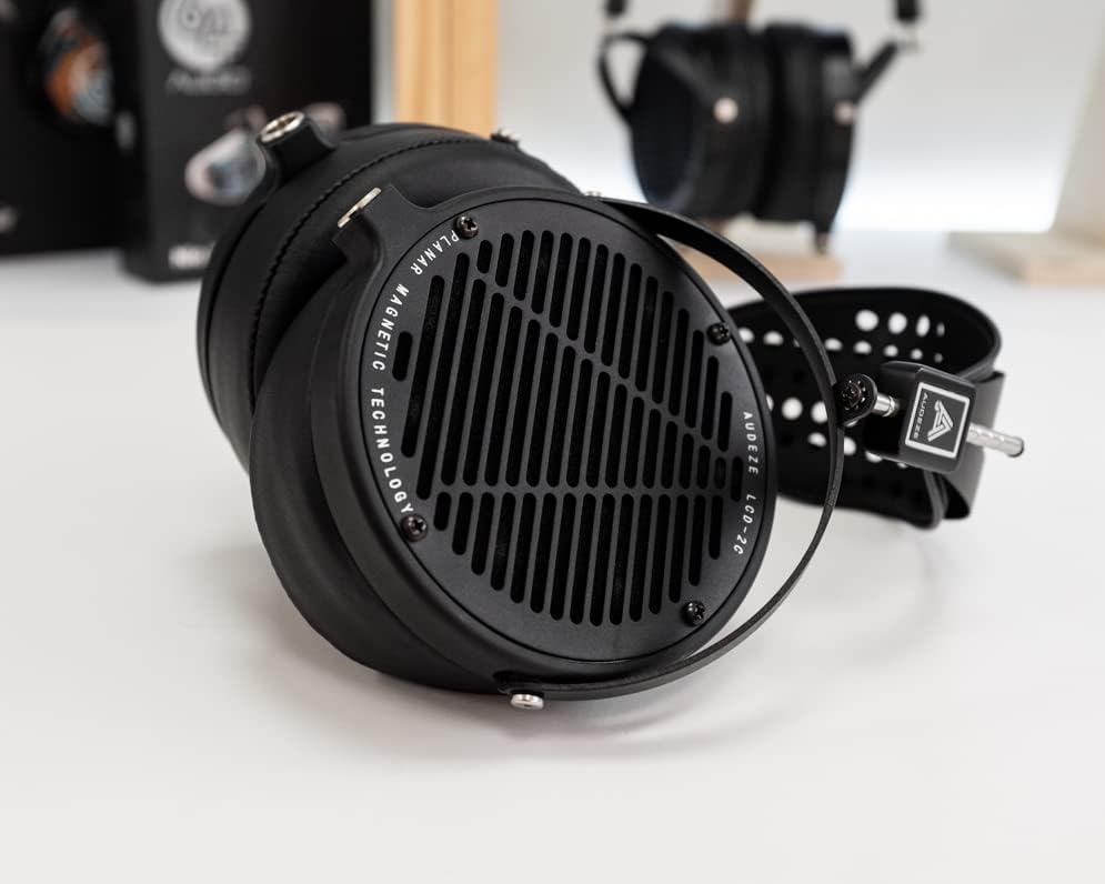 Audeze LCD-2 Classic leather-free studio headphones with large ear cups and headband, designed for professional audio monitoring.