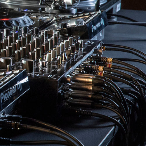Pioneer DJM-V10-LF 6-channel DJ mixer with wide-range controls and professional audio interface for live DJ performances