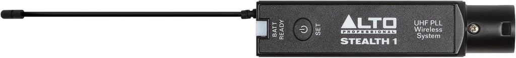 Alto Professional Stealth 1 wireless microphone system with compact receiver and handheld mic for professional audio performances.