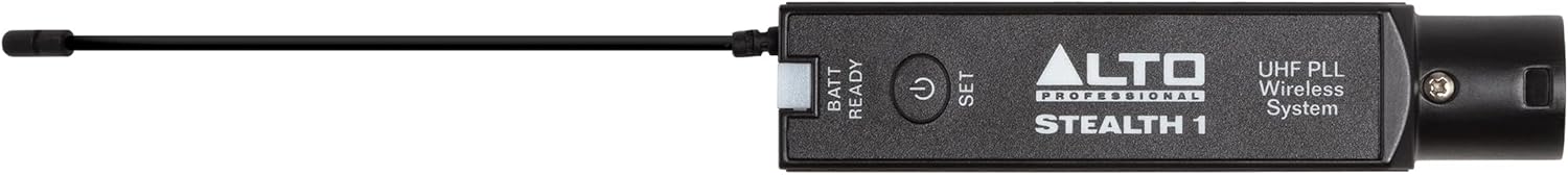 Alto Professional Stealth 1 wireless microphone system with compact receiver and handheld mic for professional audio performances.