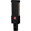 sE Electronics VR1 dynamic microphone with cardioid capsule, professional audio recording equipment, close-up view of the microphone.