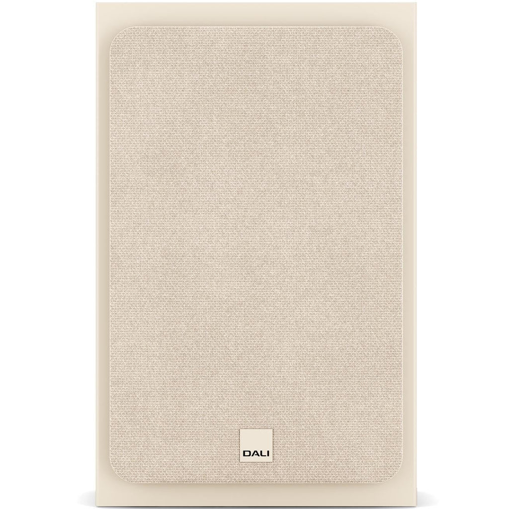 DALI Sonik On-Wall in-wall and outdoor speaker installed on a wall, showcasing sleek design and compact size.