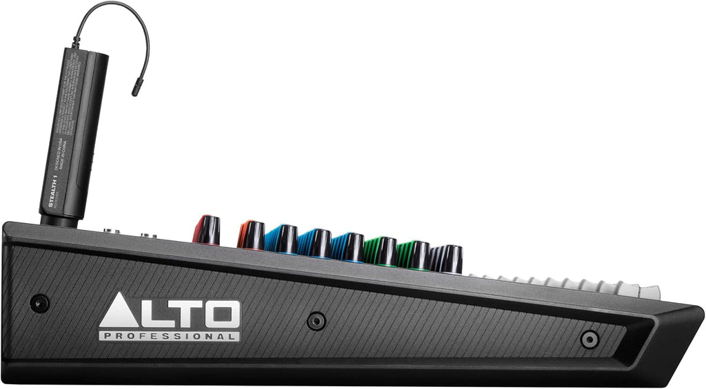 Alto Professional Stealth 1 wireless microphone system with sleek transmitter and receiver for professional audio use