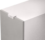 KEF Q Concerto Meta passive bookshelf speakers with black enclosures and modern design, shown in a close-up view.