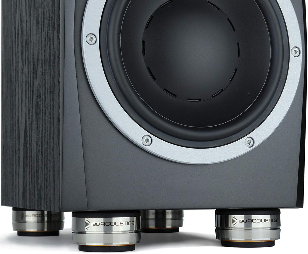 IsoAcoustics Orea Bronze speaker stands with sleek design and sturdy construction for optimal audio support and stability.