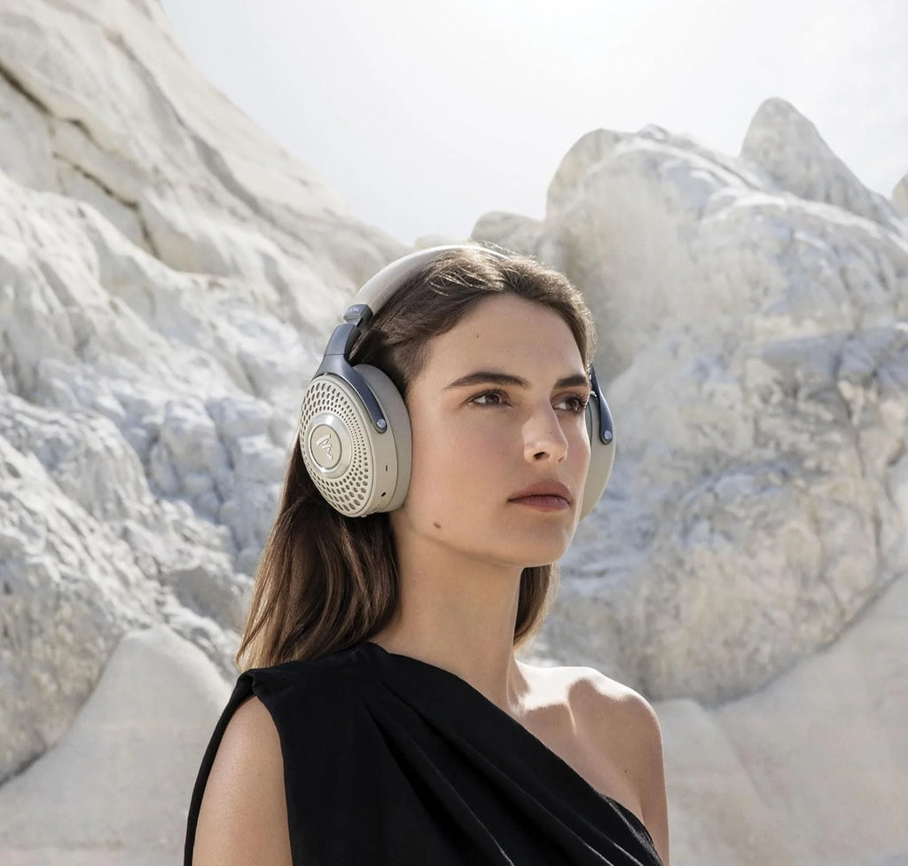 Focal Bathys wireless headphones with over-ear design and black finish, featuring cushioned ear cups and sleek modern look.